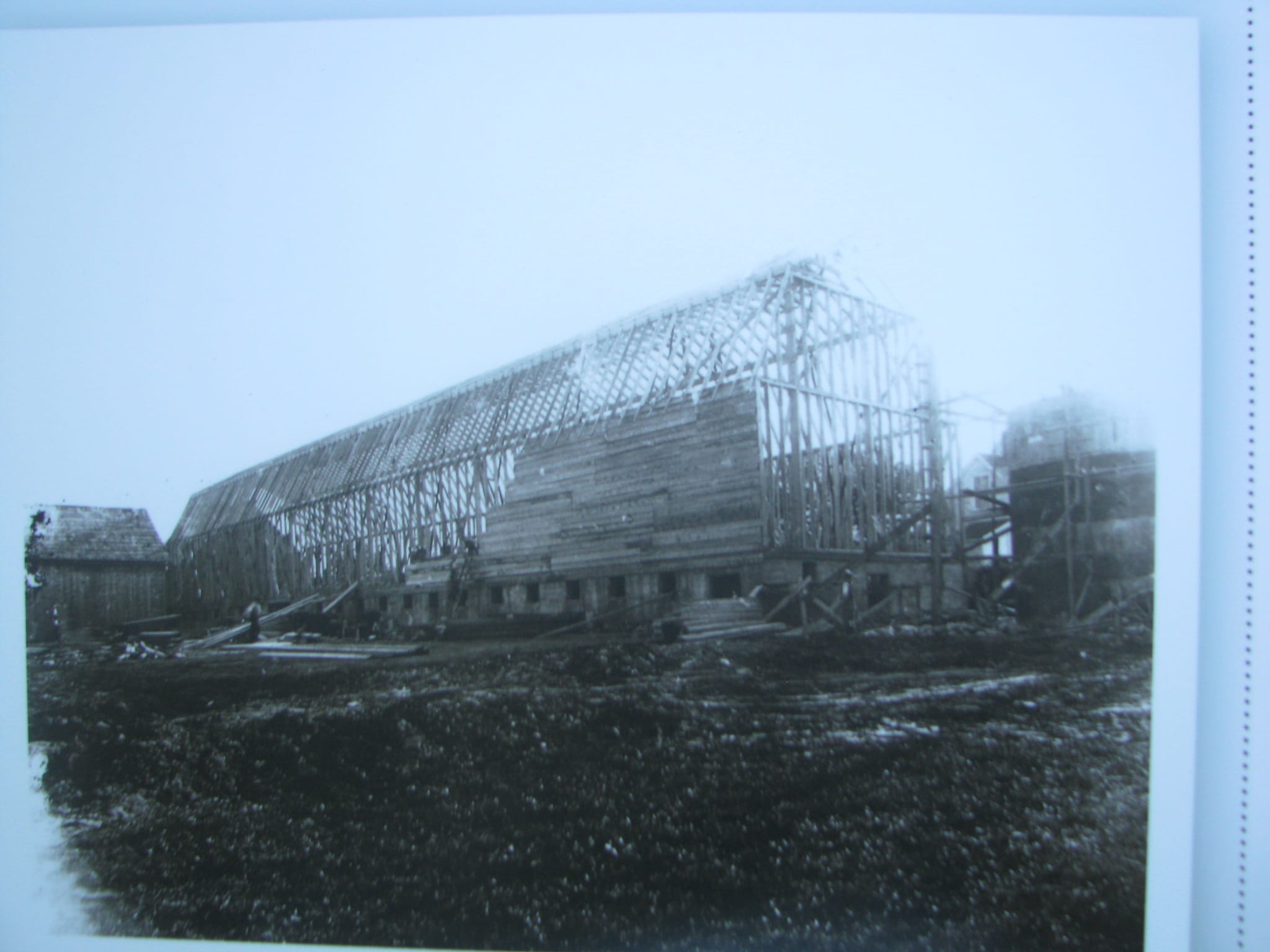 Construction de la Grange du Plateau